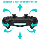 Controle Bluetooth compatível com PS4,Slim, Pro, Gamepad sem fio para PC, Joystick de vibração dupla para IOS, Android - Primeiro Mundo