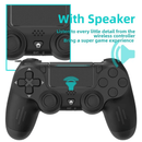 Controle Bluetooth compatível com PS4,Slim, Pro, Gamepad sem fio para PC, Joystick de vibração dupla para IOS, Android - Primeiro Mundo