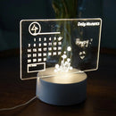 Placa LED de notas, mensagens regravável - Primeiro Mundo