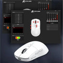 Mouse Bluetooth Attack Shark X6, PixArt PAW3395, conexão tri-modo, base de carregamento magnética de toque RGB, mouse macro para jogos - Primeiro Mundo