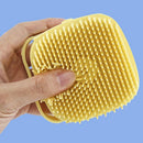 Escova de silicone para banho de cães e gatos - Primeiro Mundo