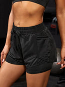 Shorts feminino elástico Running And Training - Primeiro Mundo