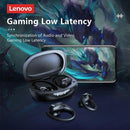 Lenovo-LP75 TWS Fones de Ouvido Esportivos Bluetooth 5.3, Fones de Ouvido Sem Fio, Impermeável, Hi Fi, Estéreo, Redução de Ruído, Fones de Ouvido Microfone, Novo - Primeiro Mundo