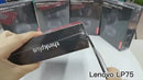 Lenovo-LP75 TWS Fones de Ouvido Esportivos Bluetooth 5.3, Fones de Ouvido Sem Fio, Impermeável, Hi Fi, Estéreo, Redução de Ruído, Fones de Ouvido Microfone, Novo